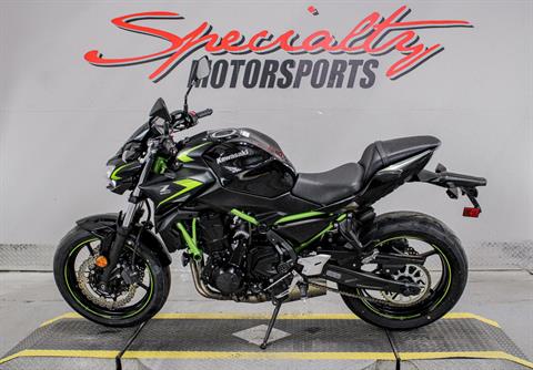 Kawasaki Z650 2017-2024 Complete Exhaust 2-1 8″ Round Carbon