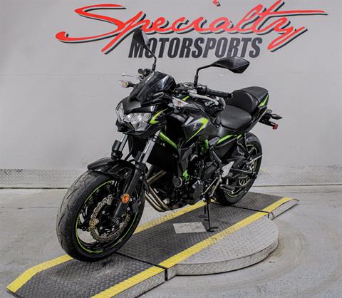 Kawasaki Z650 2017-2024 Complete Exhaust 2-1 8″ Round Carbon