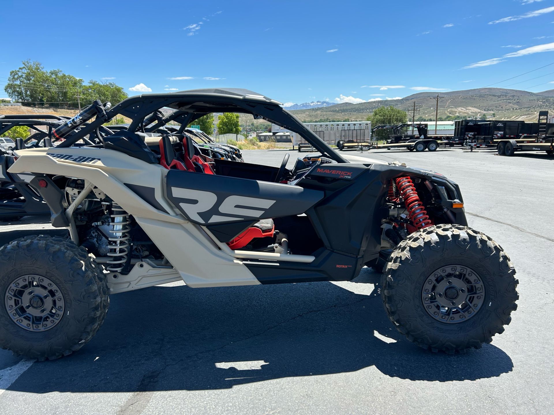 New Can-Am® Maverick X3 Max X RS Turbo RR With SmartShox Fiery Red Hyper Silver 2025 for sale in lakewood, Colorado New Can-Am® Maverick X3 Max X RS Turbo RR With SmartShox Fiery Red Hyper Silver 2025 for sale in lakewood, Colorado