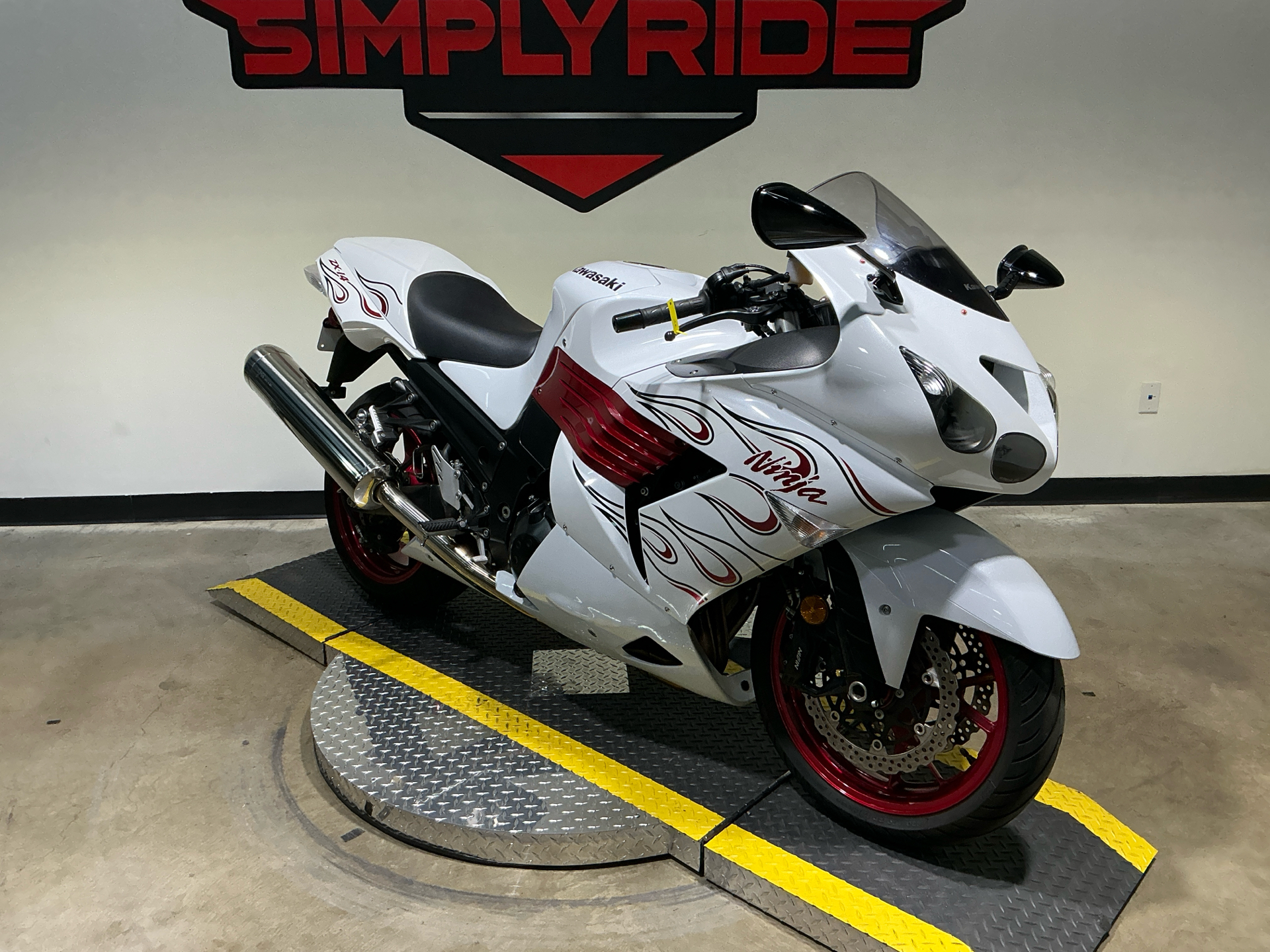 Used 2007 Kawasaki Ninja® ZX™-14 Pearl Crystal White Motorcycles