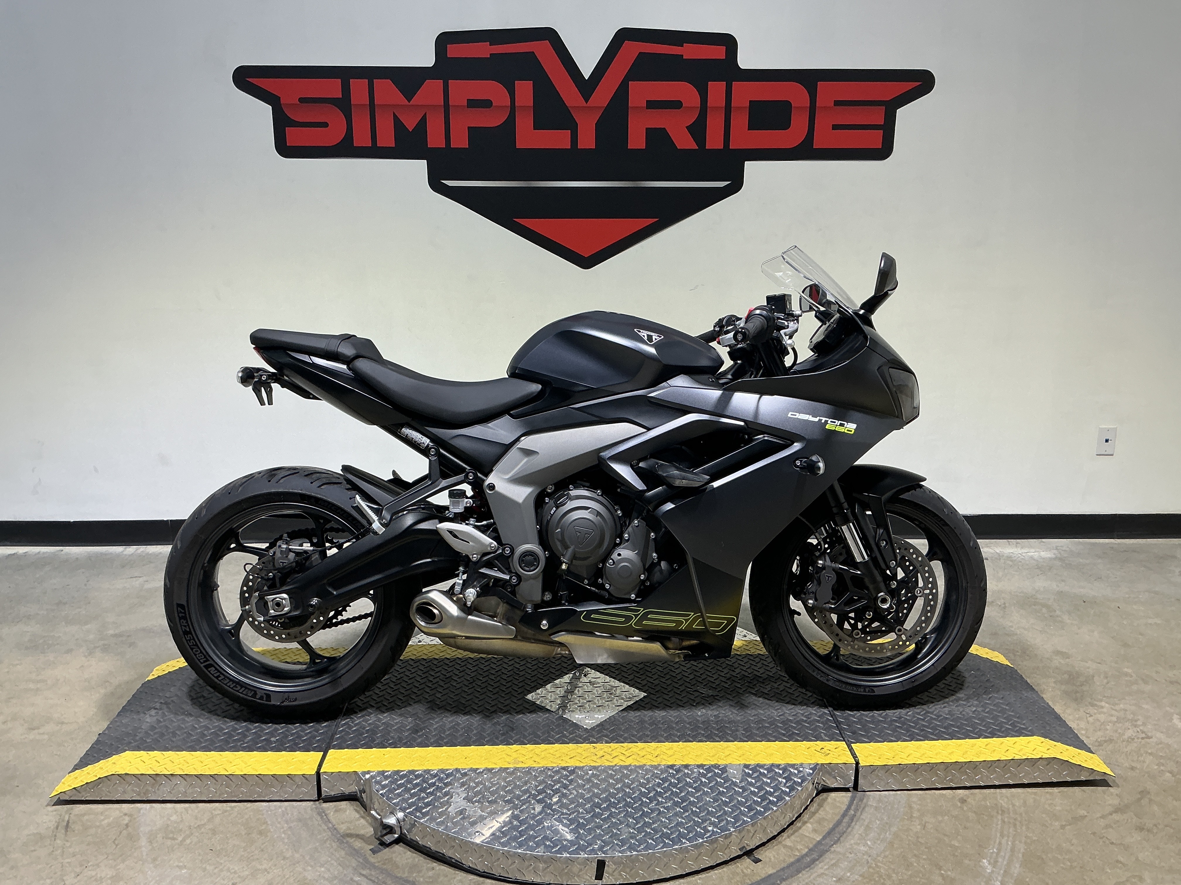 Used 2025 Triumph Daytona 660 Satin Granite / Satin Jet Black