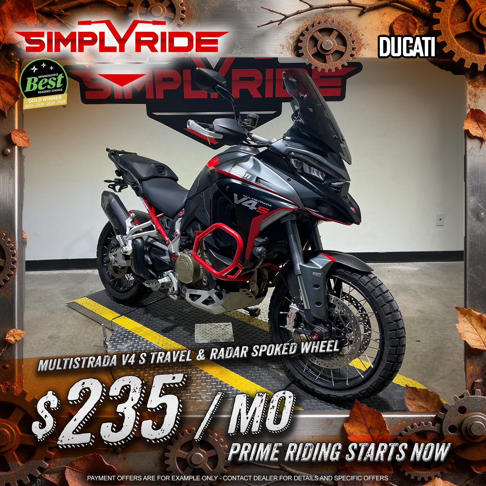 2022 Ducati Multistrada V4 S Travel & Radar Spoked Wheel