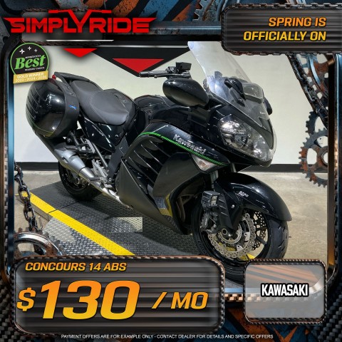 Used 2016 Kawasaki Concours 14 ABS Metallic Spark Black