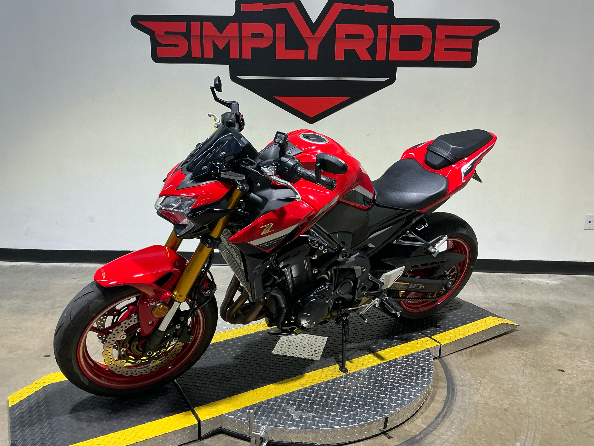 Used 2022 Kawasaki Z900 50th Anniversary Firecracker Red