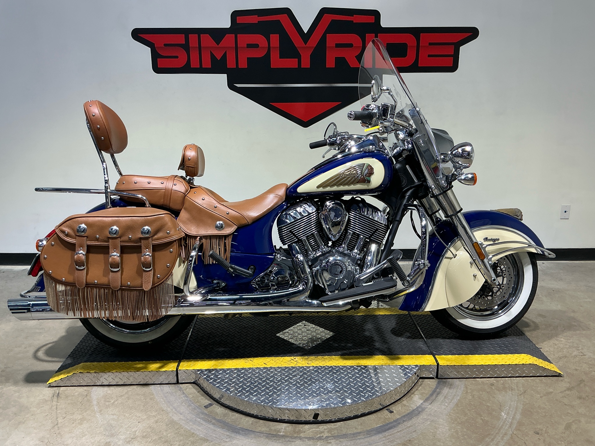 Used 2017 Indian Motorcycle Chief® Vintage Springfield Blue
