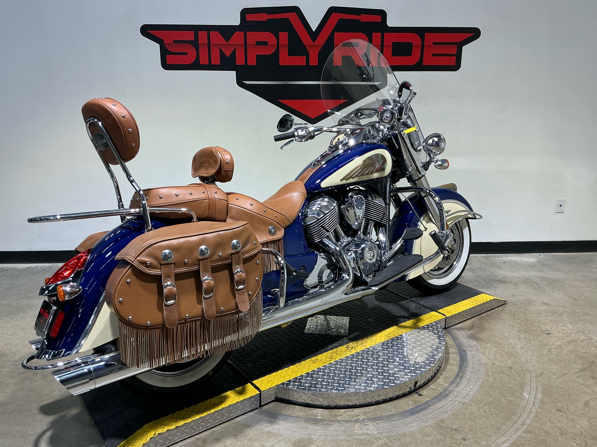 Used 2017 Indian Motorcycle Chief® Vintage Springfield Blue