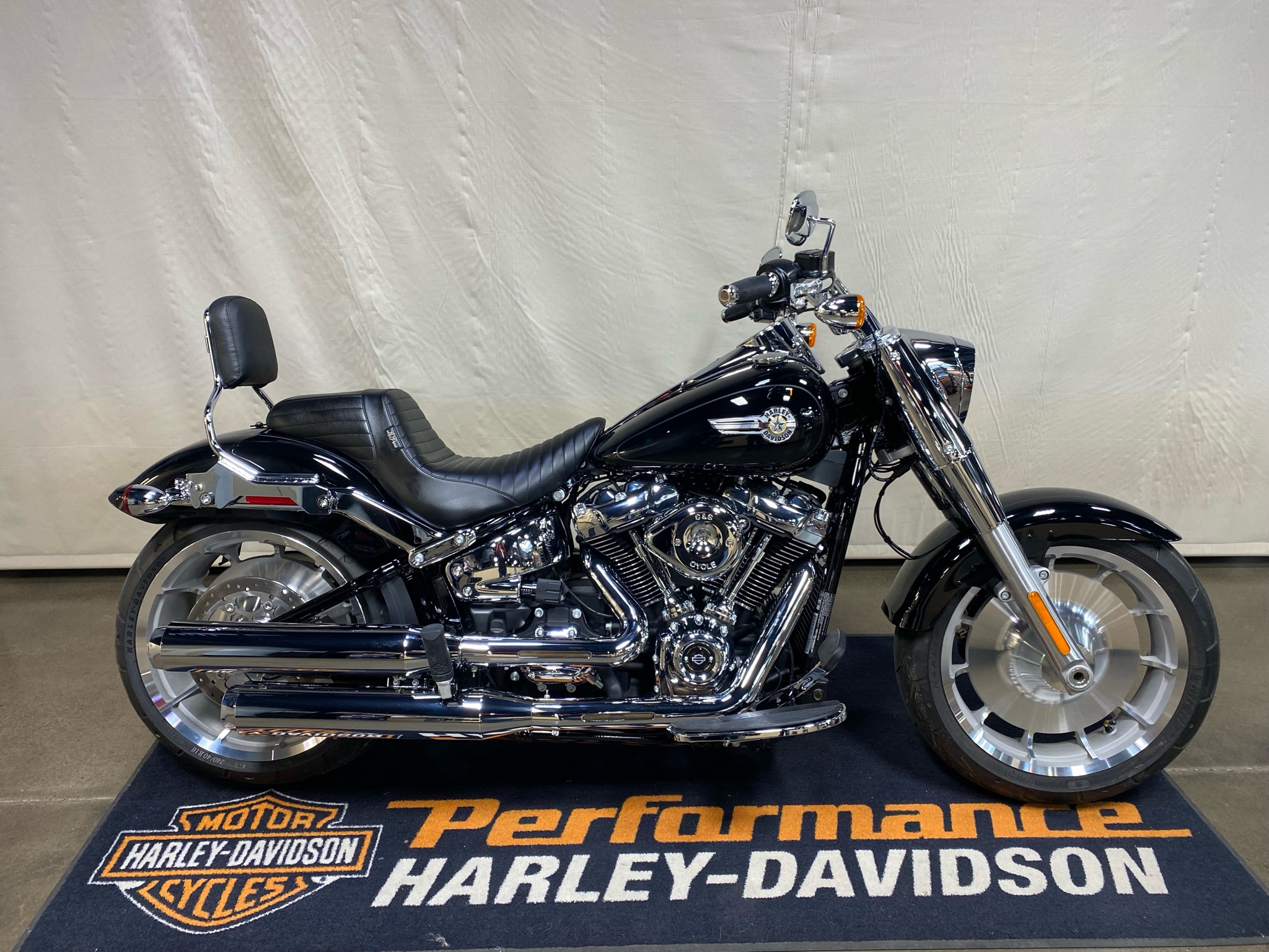 Used 2024 Harley-Davidson Fat Boy® 114 Vivid Black | Motorcycles