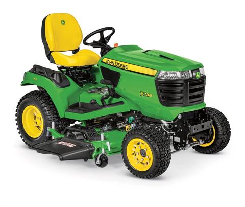 2024 John Deere X738 Signature Series Tractor without mower deck in Grand Rapids, Minnesota