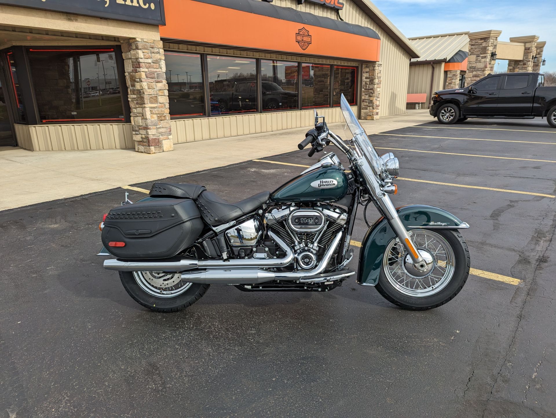 New 2024 Harley-Davidson Heritage Classic 114 Alpine Green (Chrome