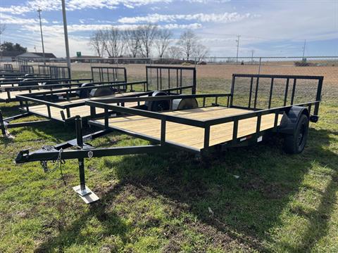 2026 L & O Manufacturing 6' 10" 14FT SINGLE AXLE TRAILER — photo 1 of 5