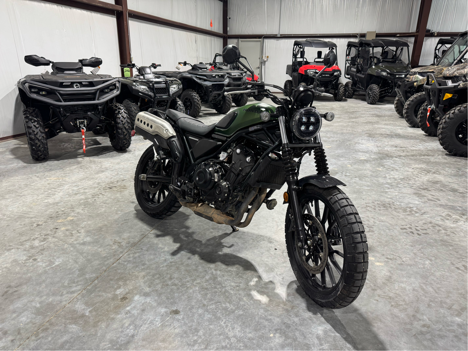 Used 2023 Honda SCL500 Mat Laurel Green Metallic Motorcycles in