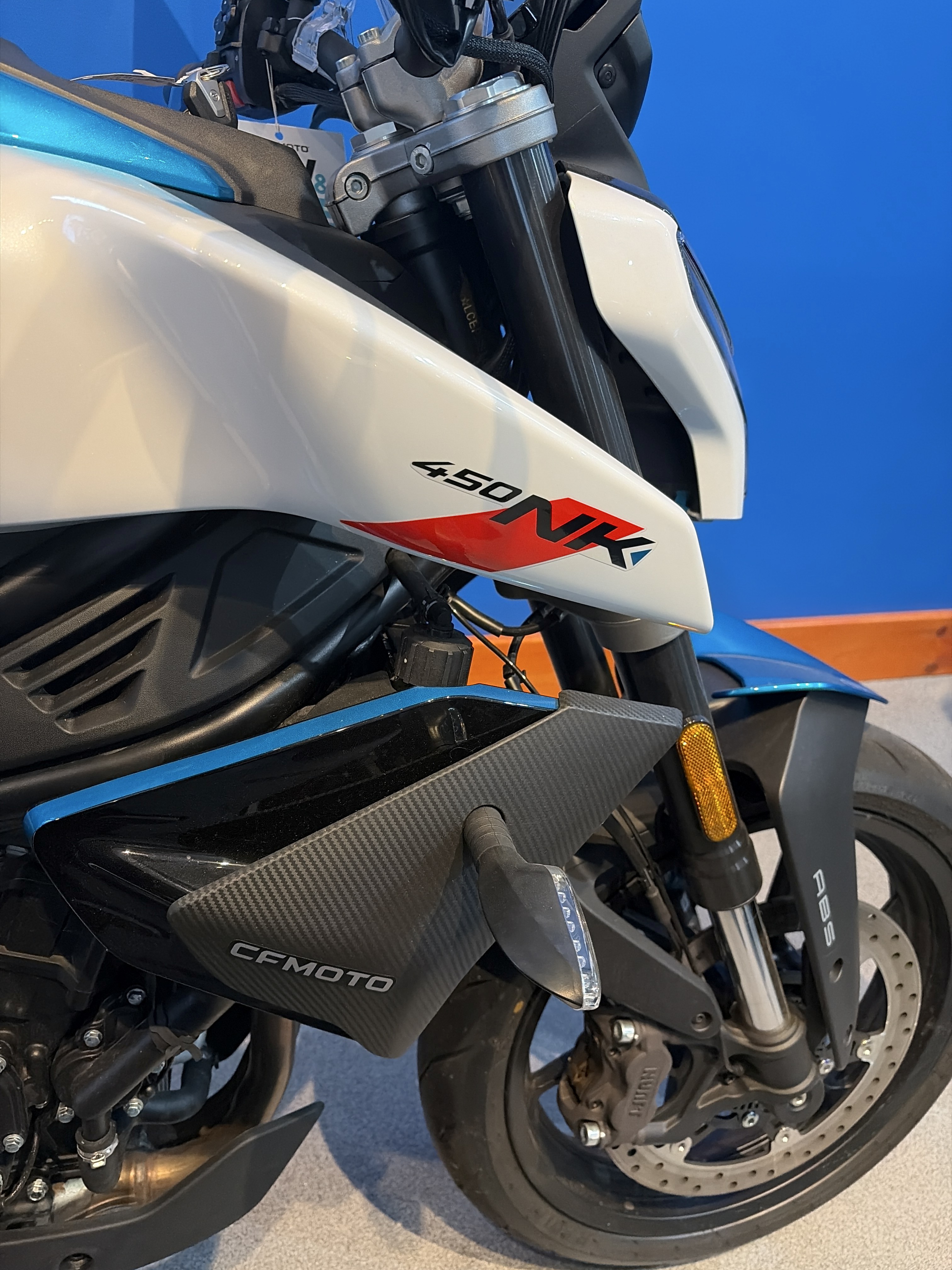 New 2024 CFMOTO 450NK Zephyr Blue | Motorcycles in Westerlo, NY
