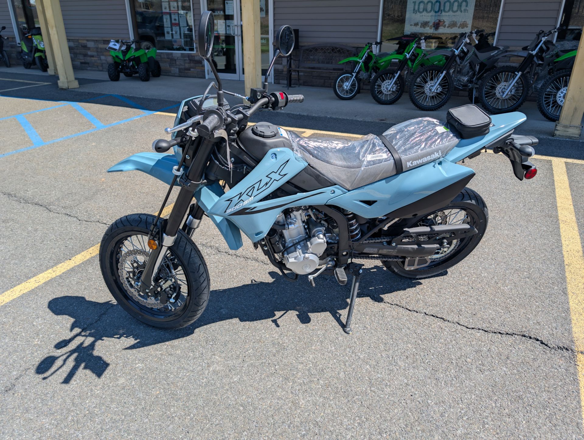 New 2025 Kawasaki KLX 300SM Phantom Blue Motorcycles in Westerlo