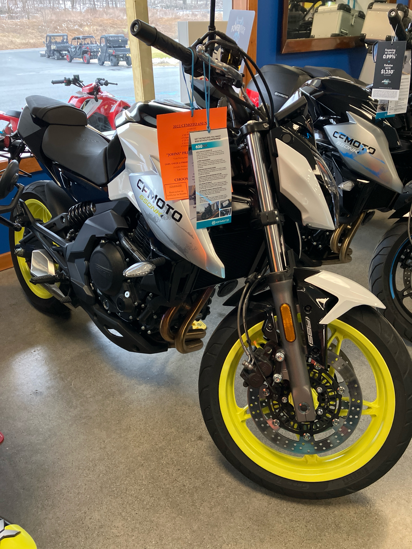 New 2022 CFMOTO 650NK Nebula White | Motorcycles in Westerlo, NY