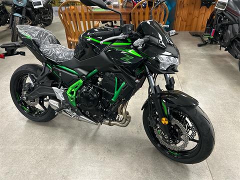 New 2025 Kawasaki Z650 ABS Metallic Spark Black / Green