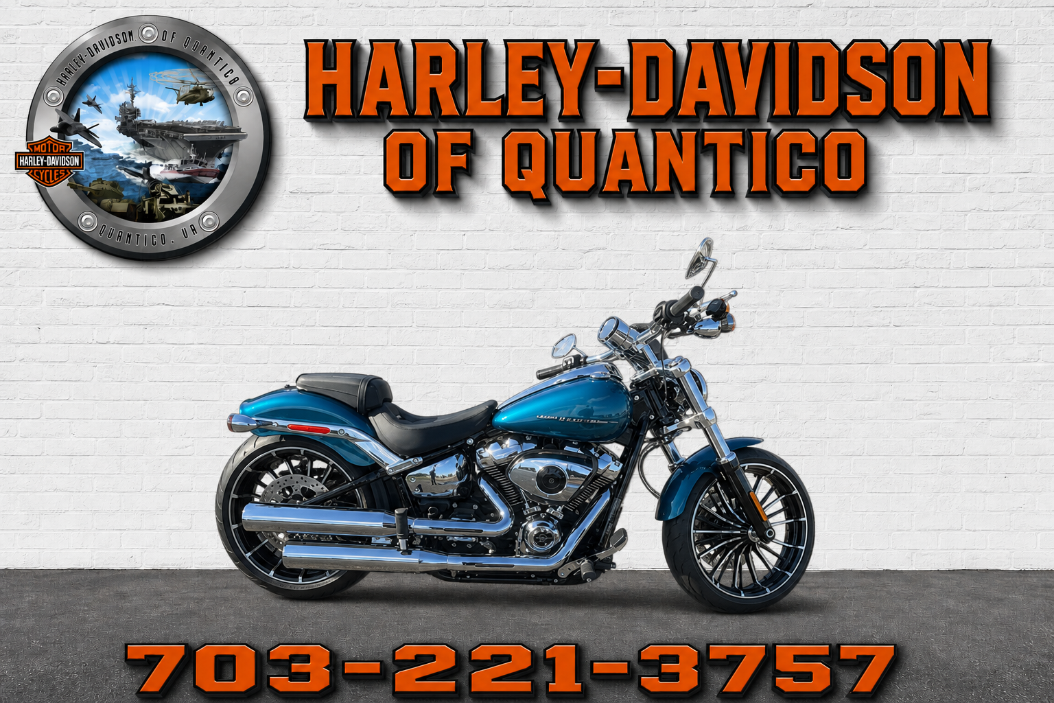 New 2026 Harley-Davidson Breakout® Teal Thunder | Motorcycles in