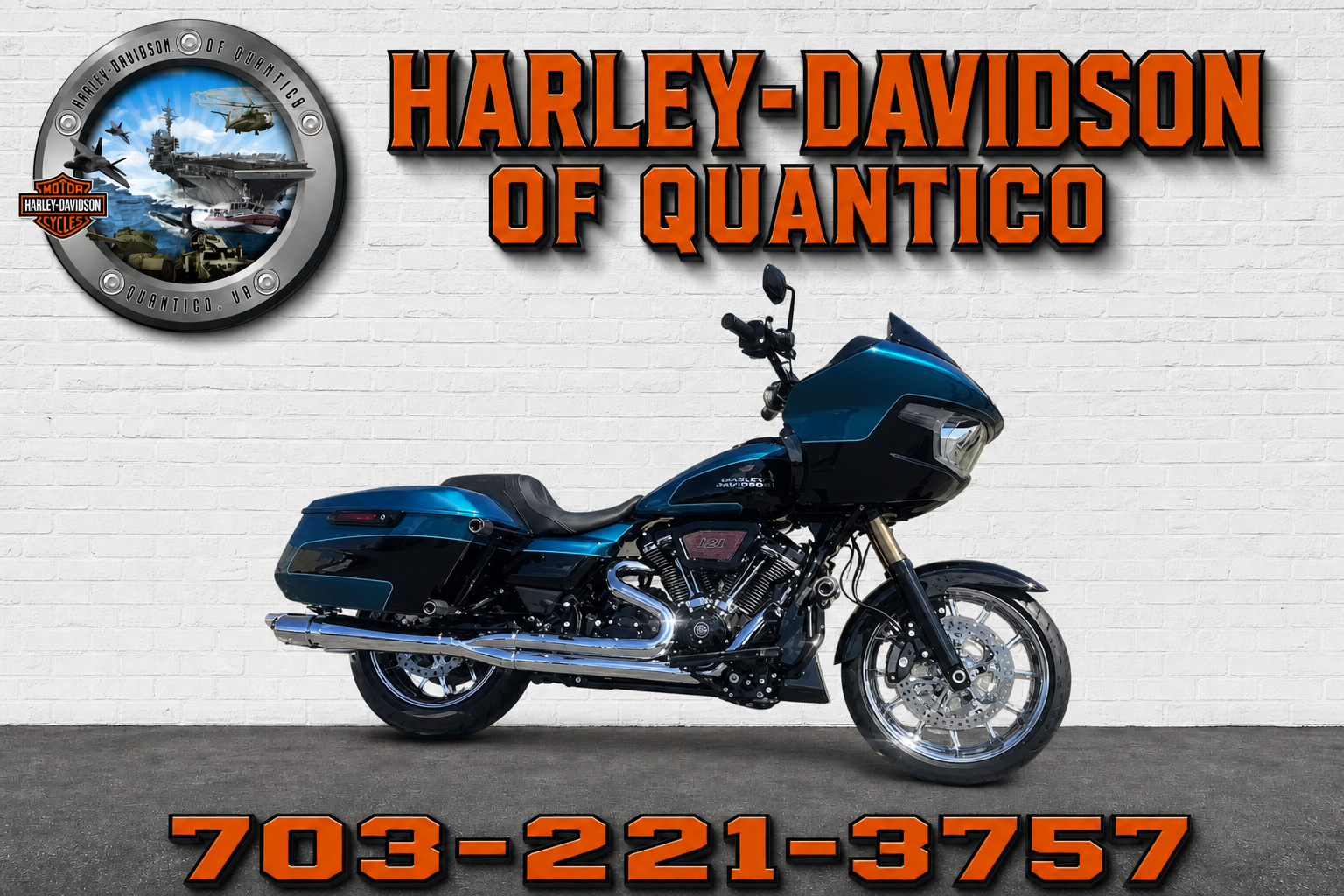 New 2026 Harley-Davidson Road Glide® Teal-Thunder Custom Build