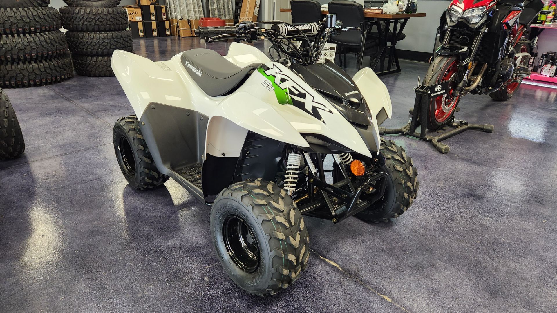 New 2026 Kawasaki KFX 50, Gallipolis OH | Specs, Price, Photos