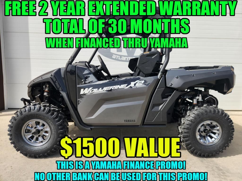 フュージョンX23番台 New 2025 Yamaha Wolverine X2 850 XT-R Matte Grey / Metallic Black