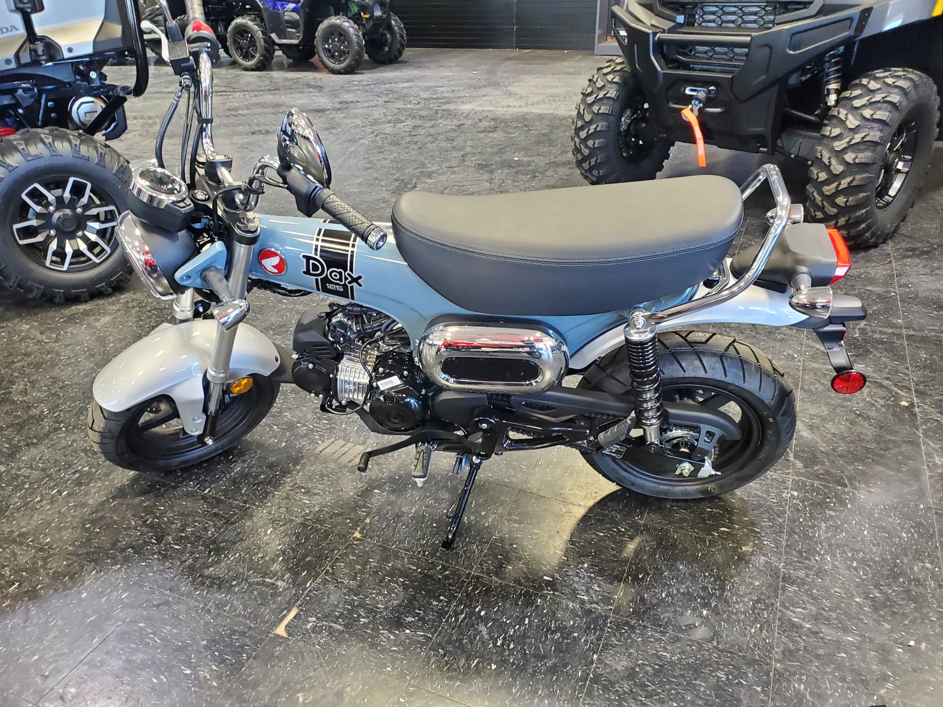 New 2025 Honda Dax 125 Motorcycles in Broken Arrow, OK Outside the