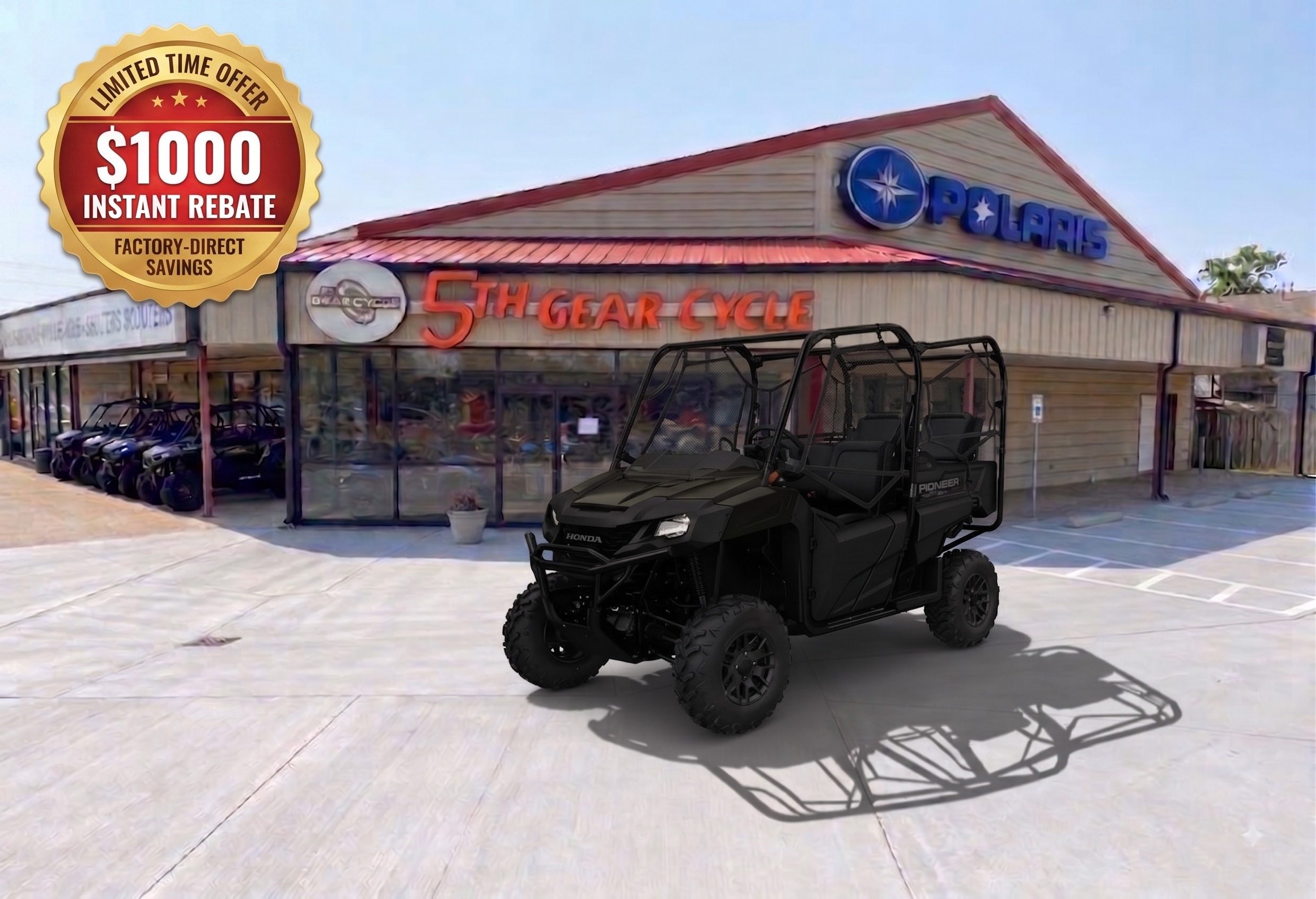 2026 Honda Pioneer 700-4 Deluxe 1