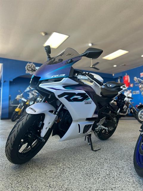 New 2025 Yamaha YZF-R3, New Mexico | Specs, Price, Photos | Lunar White ...