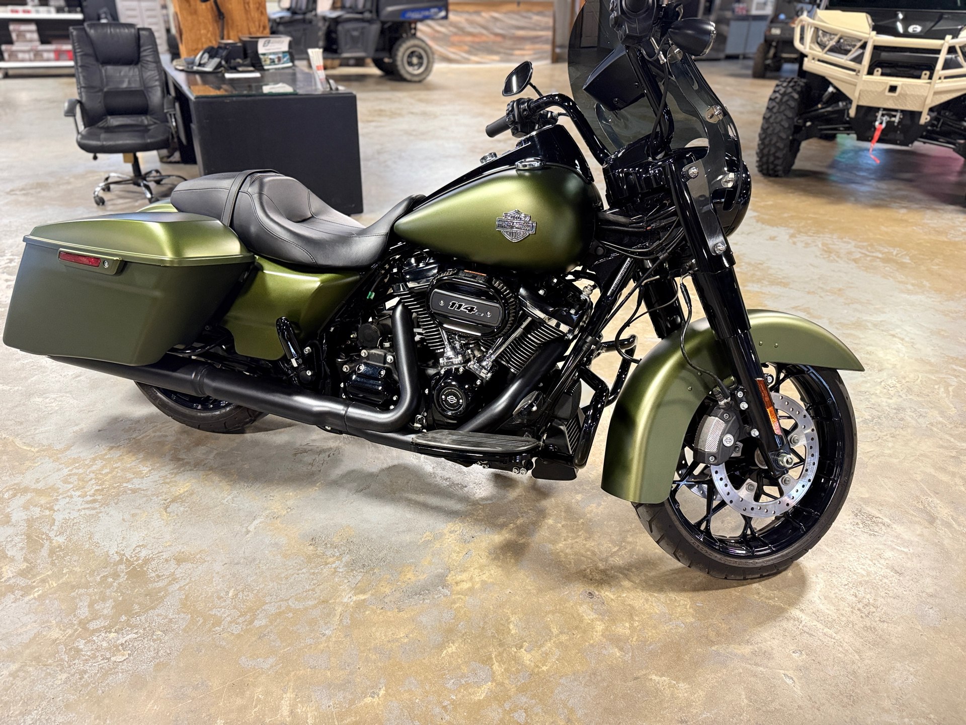2021 Road King Special Deadwood Green Used 2022 Harley-Davidson