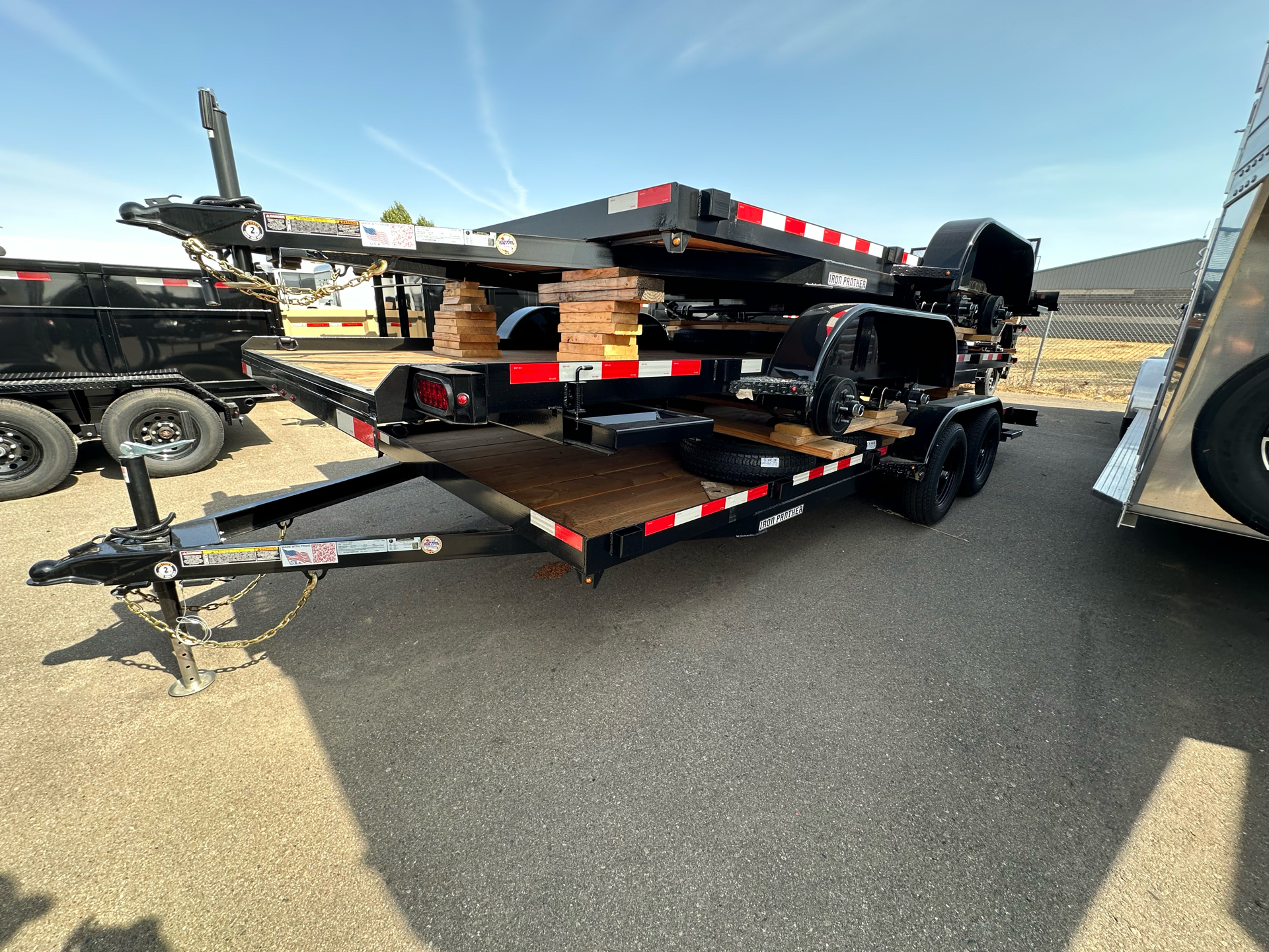 2025 IRON PANTHER TRAILERS 7x16 ECONO CAR HAULER CH601 7K in Paso Robles, California - Photo 1