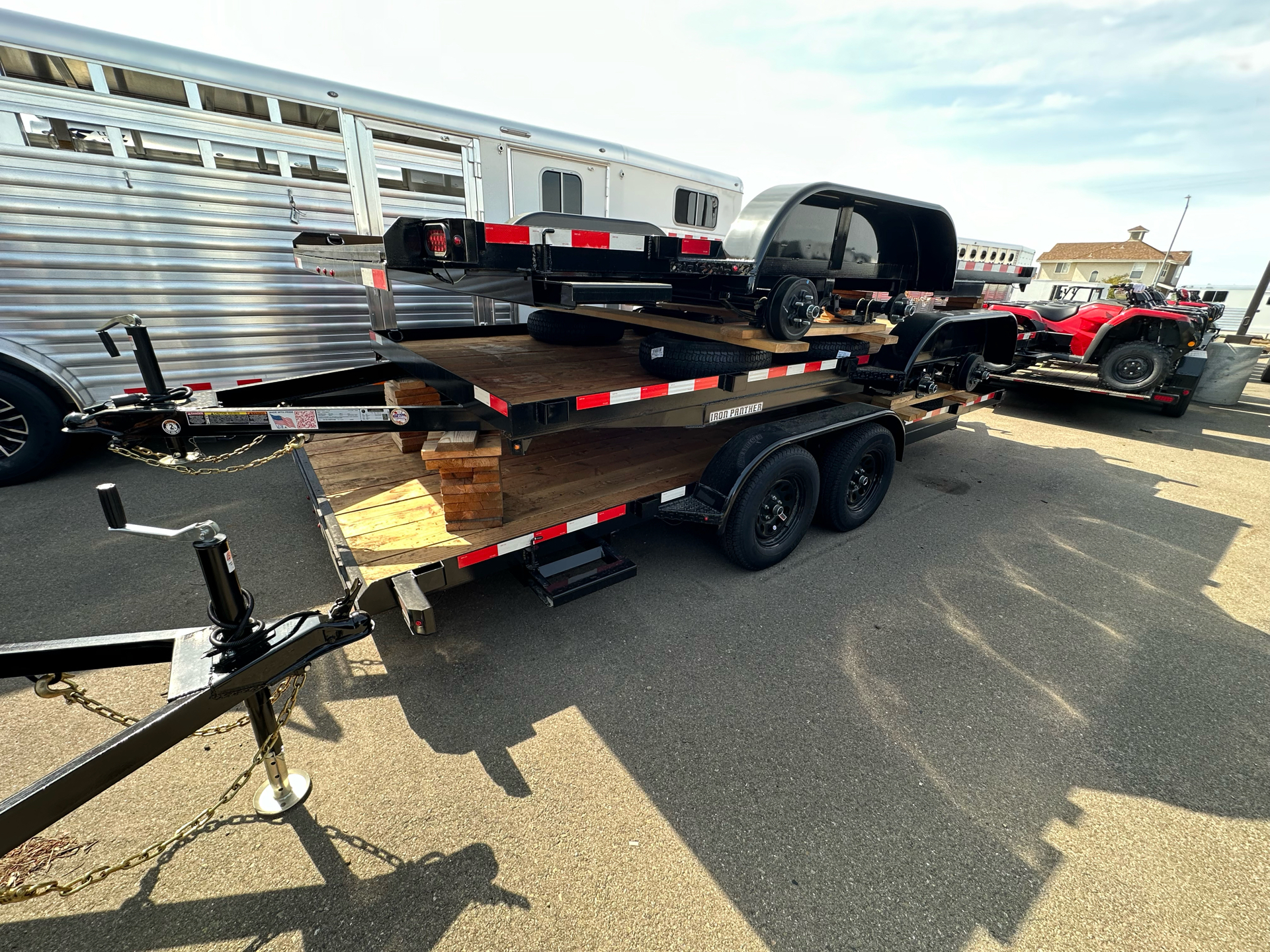 2025 IRON PANTHER TRAILERS 7x16 ECONO CAR HAULER CH601 7K in Paso Robles, California - Photo 3