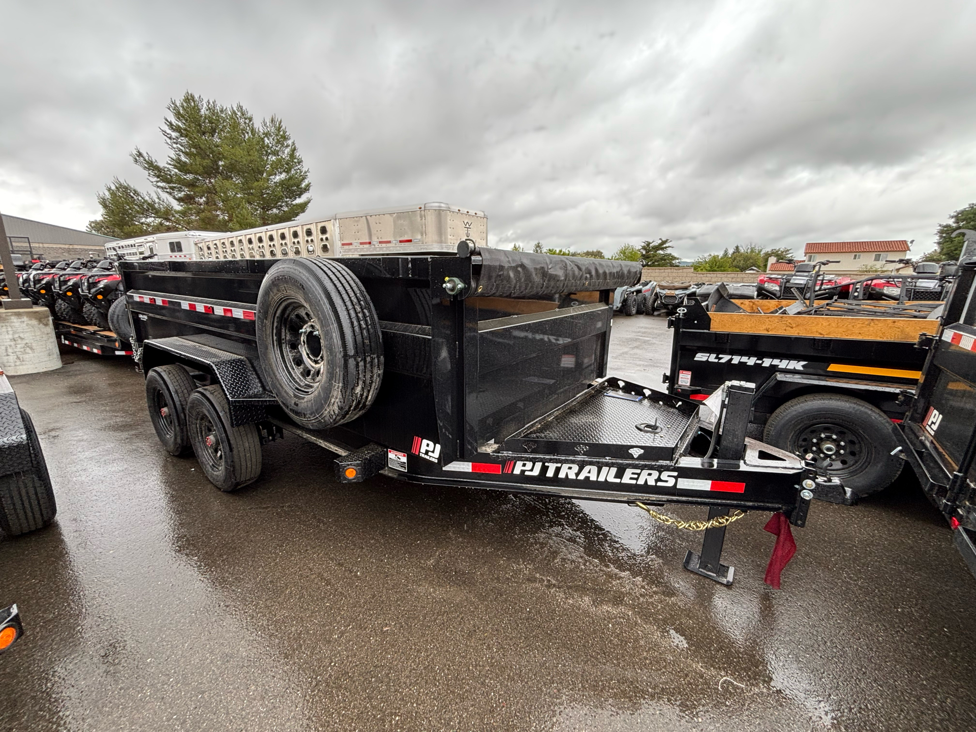 2025 PJ Trailers 7X14X3 DX DUMP 16K in Paso Robles, California - Photo 1