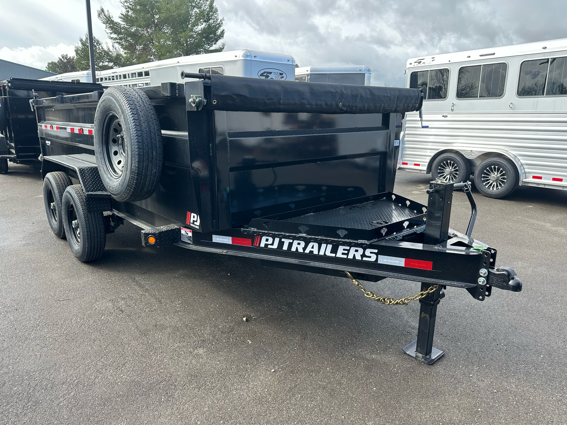 2025 PJ Trailers 7x14x3 DUMP DM 14K in Paso Robles, California - Photo 1