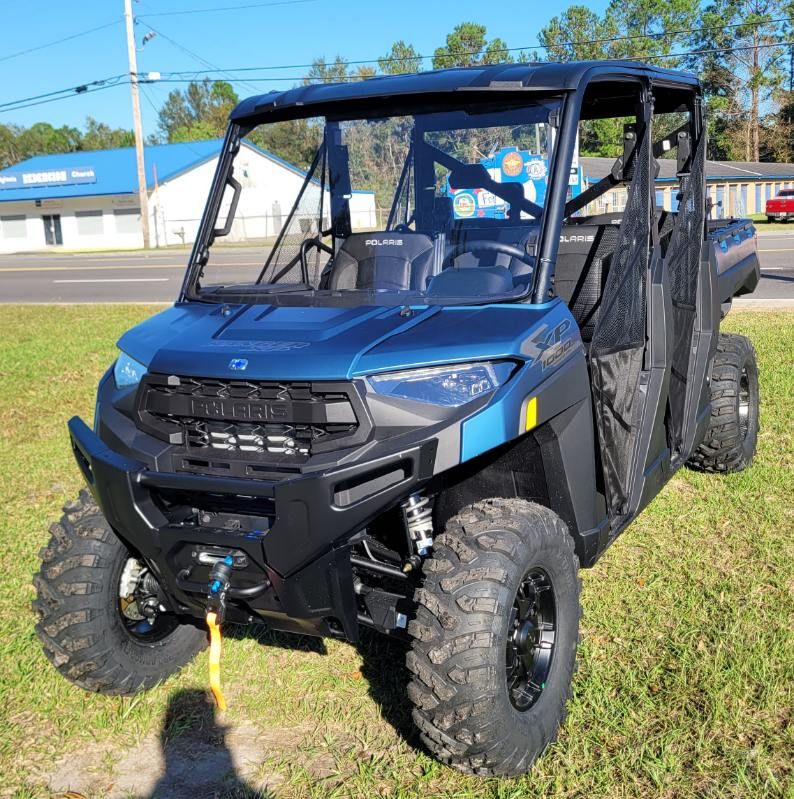 New 2025 Polaris Ranger Crew XP 1000 Premium Blue Slate Metallic