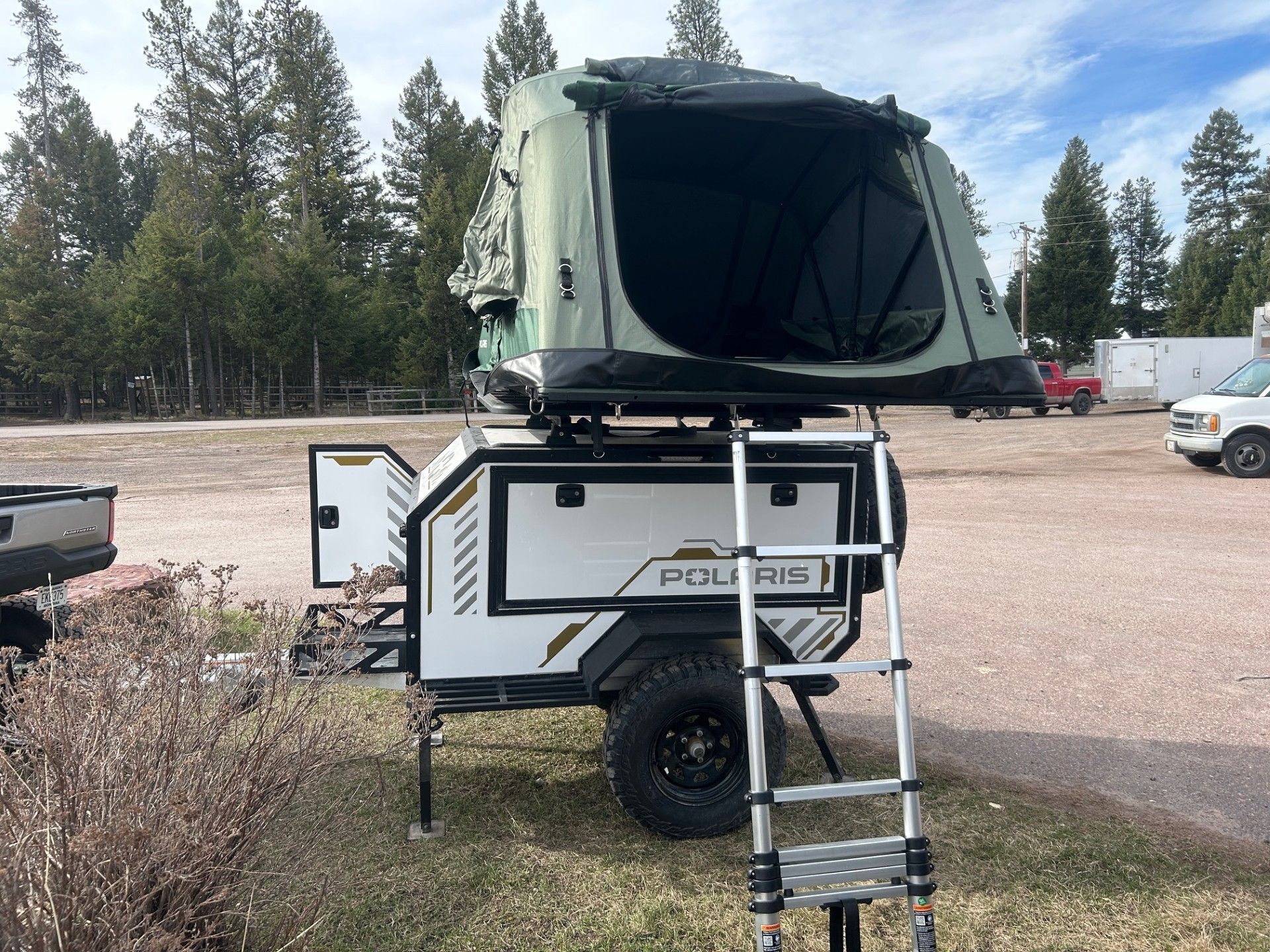 Dirt Bike Trailer With Roof Top Tent Custom Utility Trailer Built
