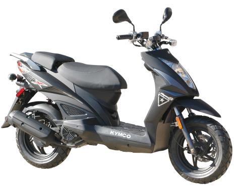 New 2023 Kymco Super 8 150X Matte Black | Scooters in Austin TX |