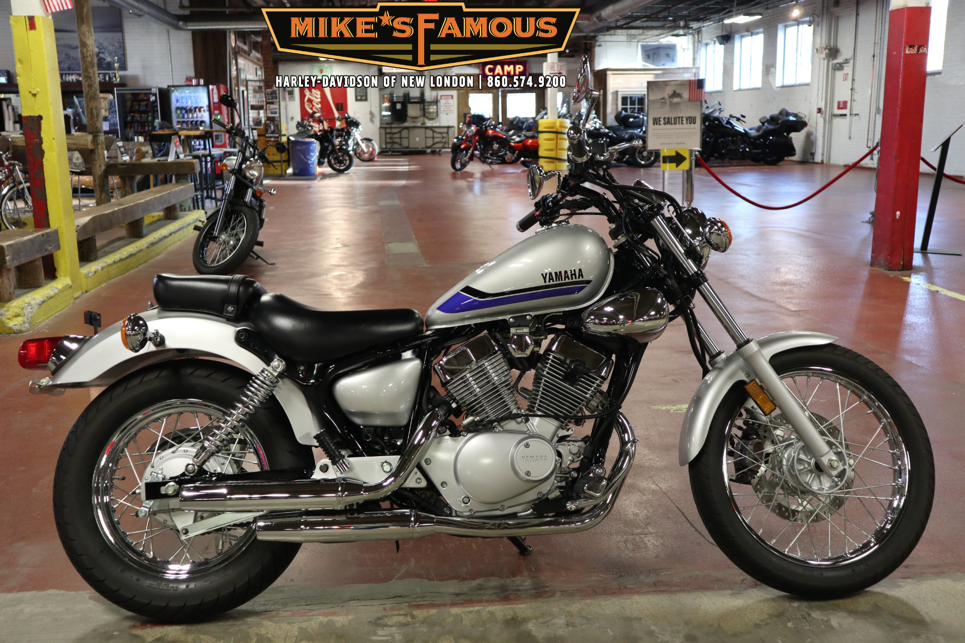Used 2019 Yamaha V Star 250 Metallic Silver | Motorcycles in New