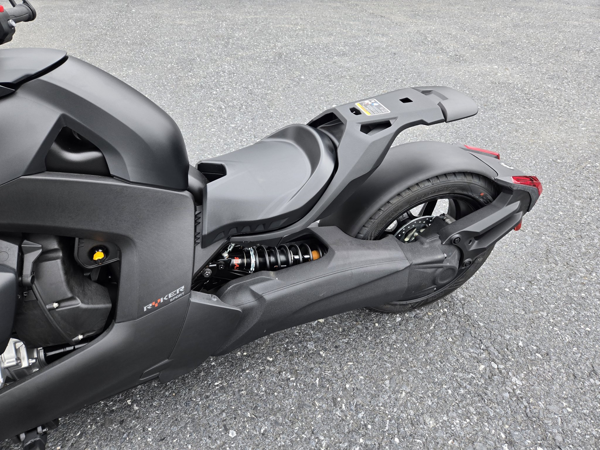 2026 Can-Am Ryker Sport in Intense Black — front three-quarter view