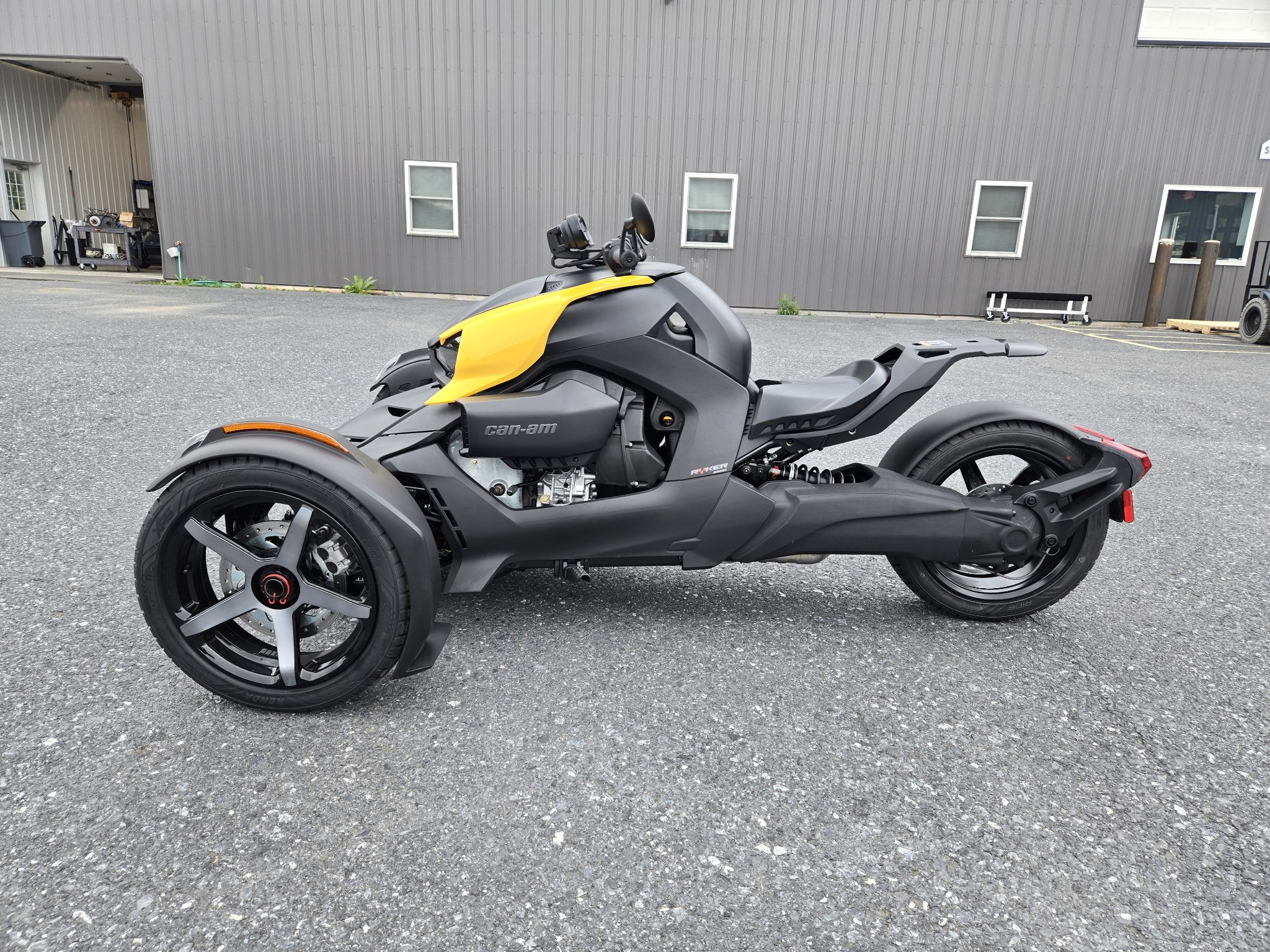 2026 Can-Am Ryker Sport in Intense Black — front three-quarter view