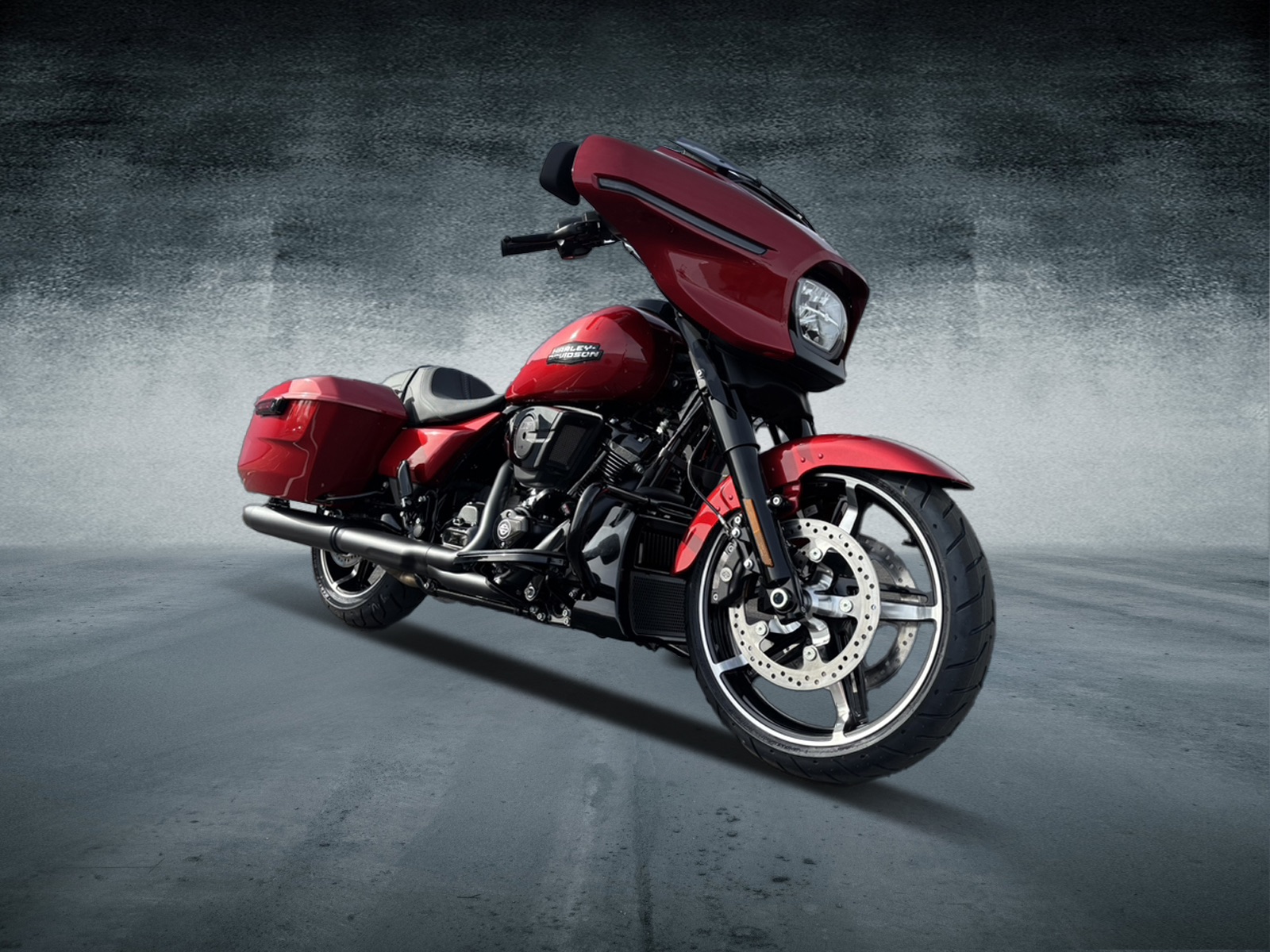 New 2025 Harley-Davidson Street Glide® Brilliant Red (Black Finish