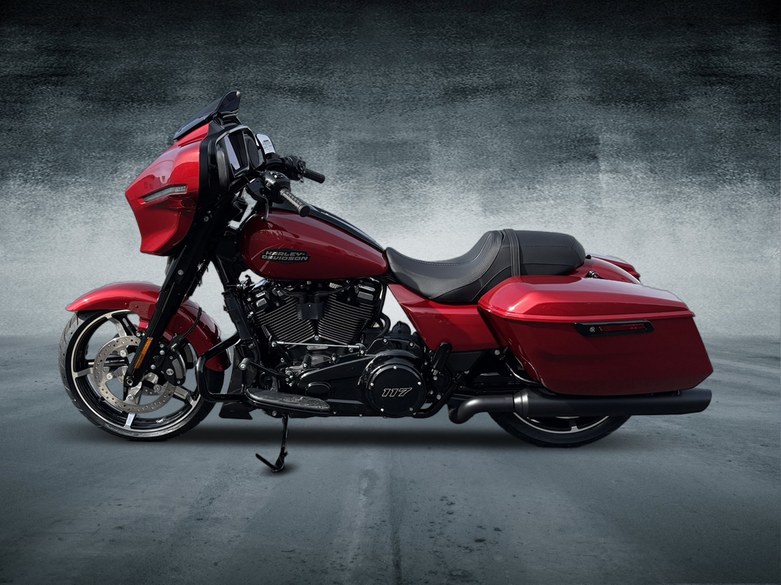 HARLEY-DAVIDSON 切り替えブルゾン　レザー×ナイロン　ボルドー Harley Davidson Women's Pink Label Swarovski Crystal Leather