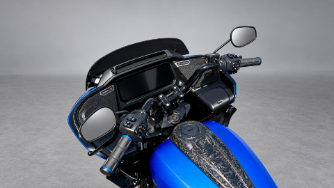 New 2026 Harley-Davidson Road Glide® Aurora Blue Denim Black Two