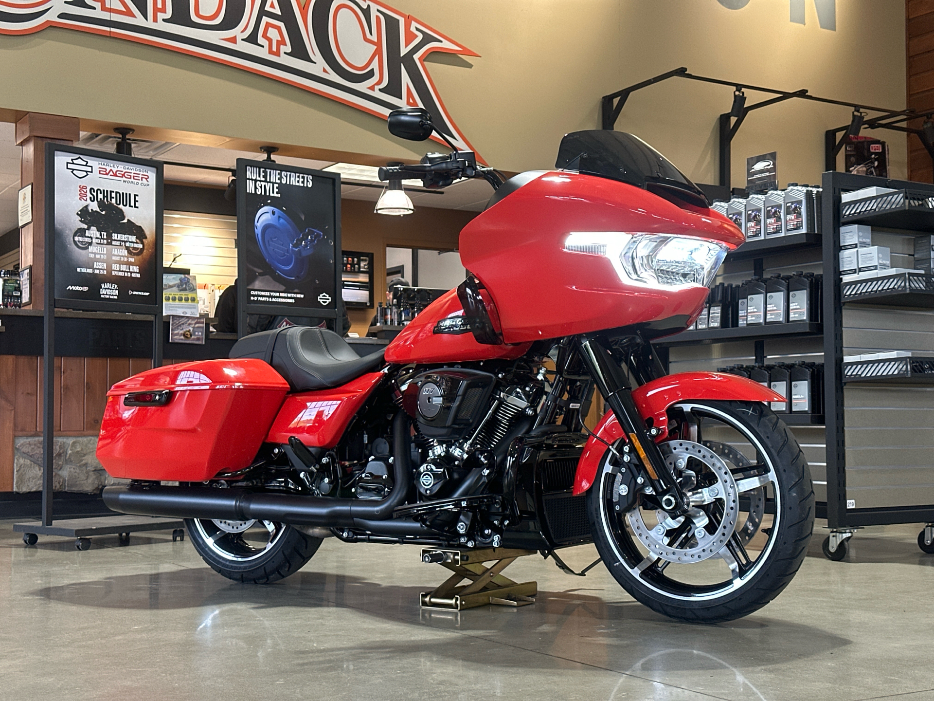 New 2026 Harley-Davidson Road Glide® Blood Orange Black Two-Up