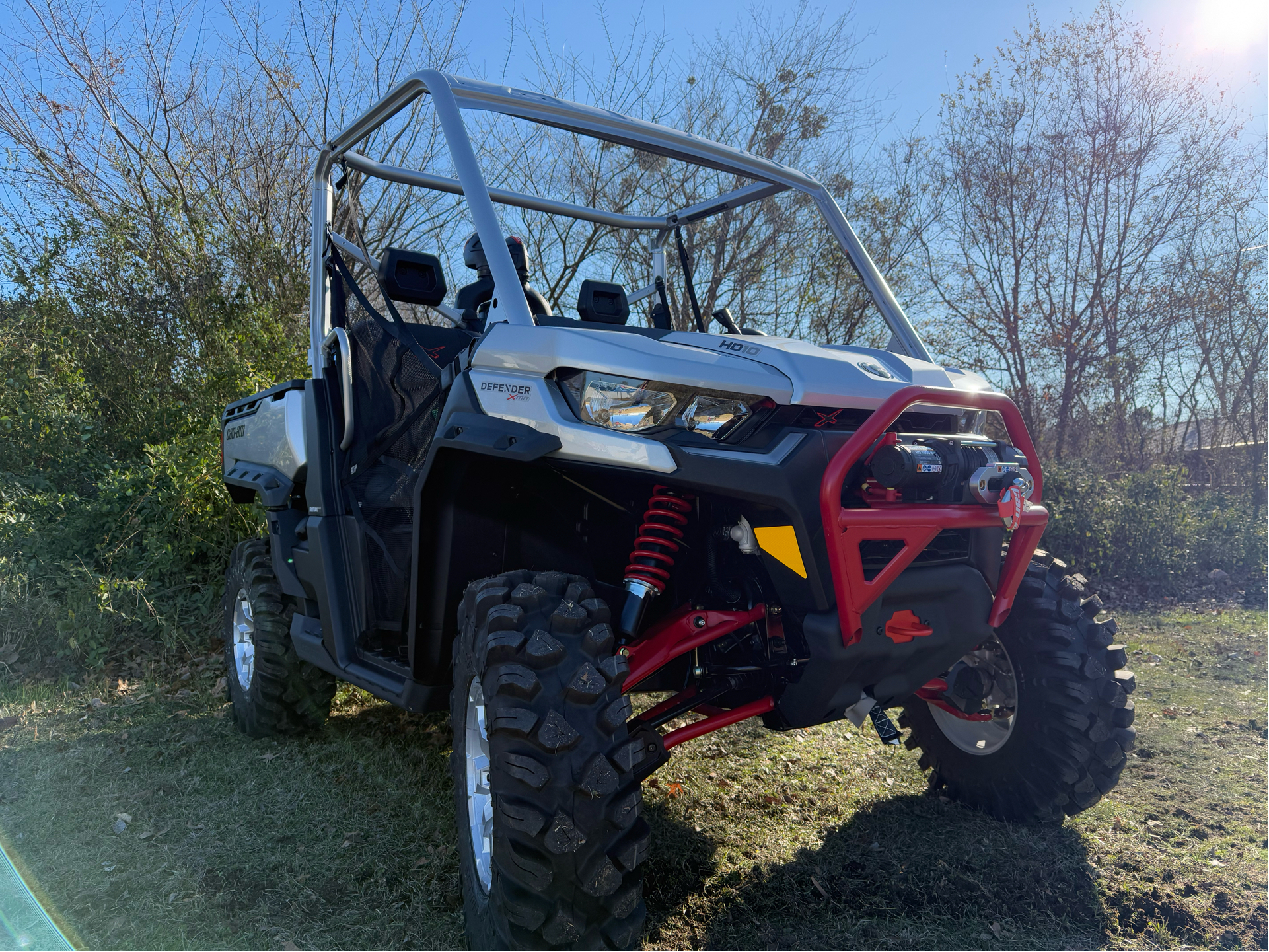 New 2025 Can-Am Defender X MR Hyper Silver / Legion Red
