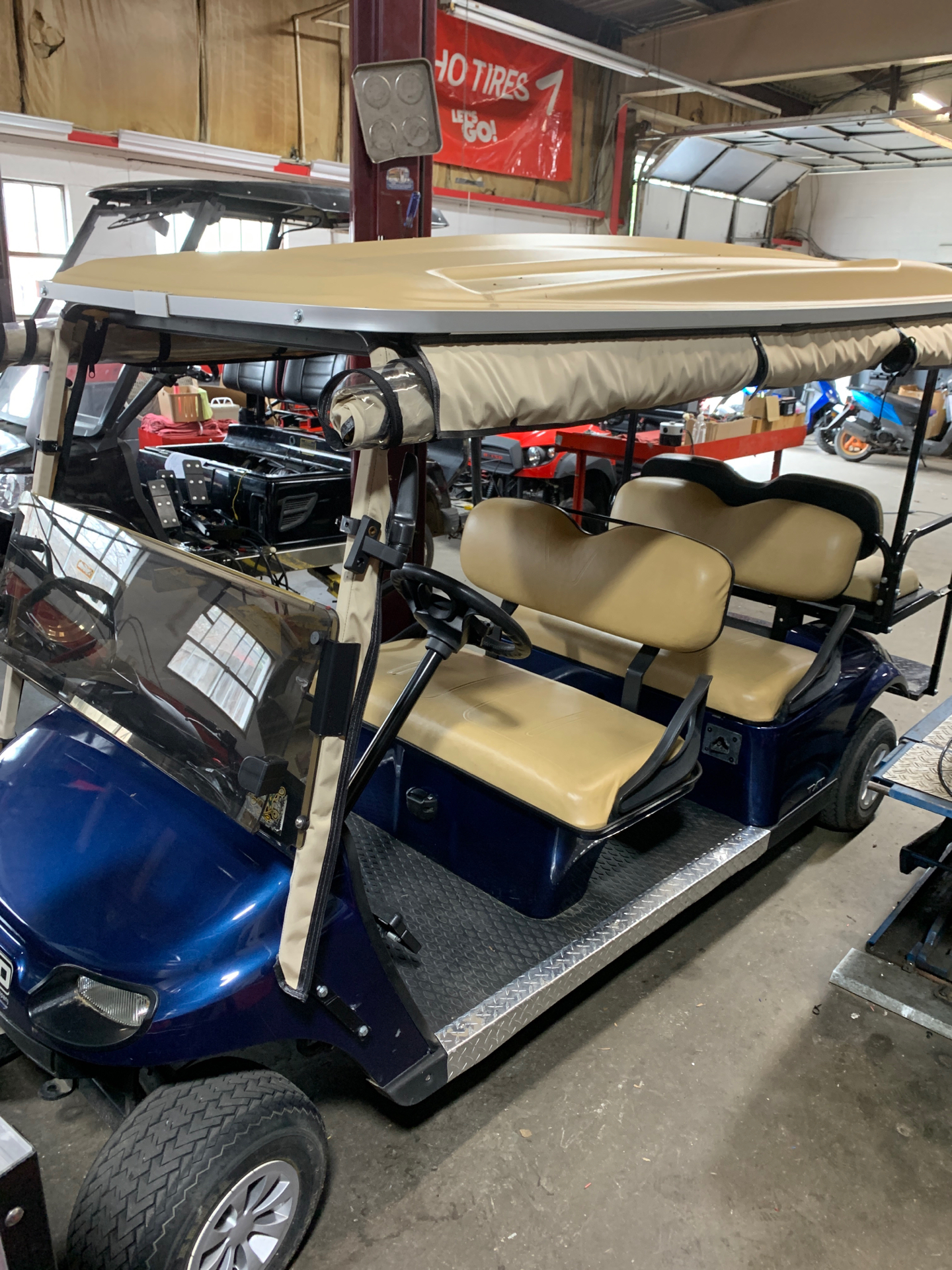 Used 2017 E-Z-GO TXT Seat Golf Carts in Richmond VA Blue E