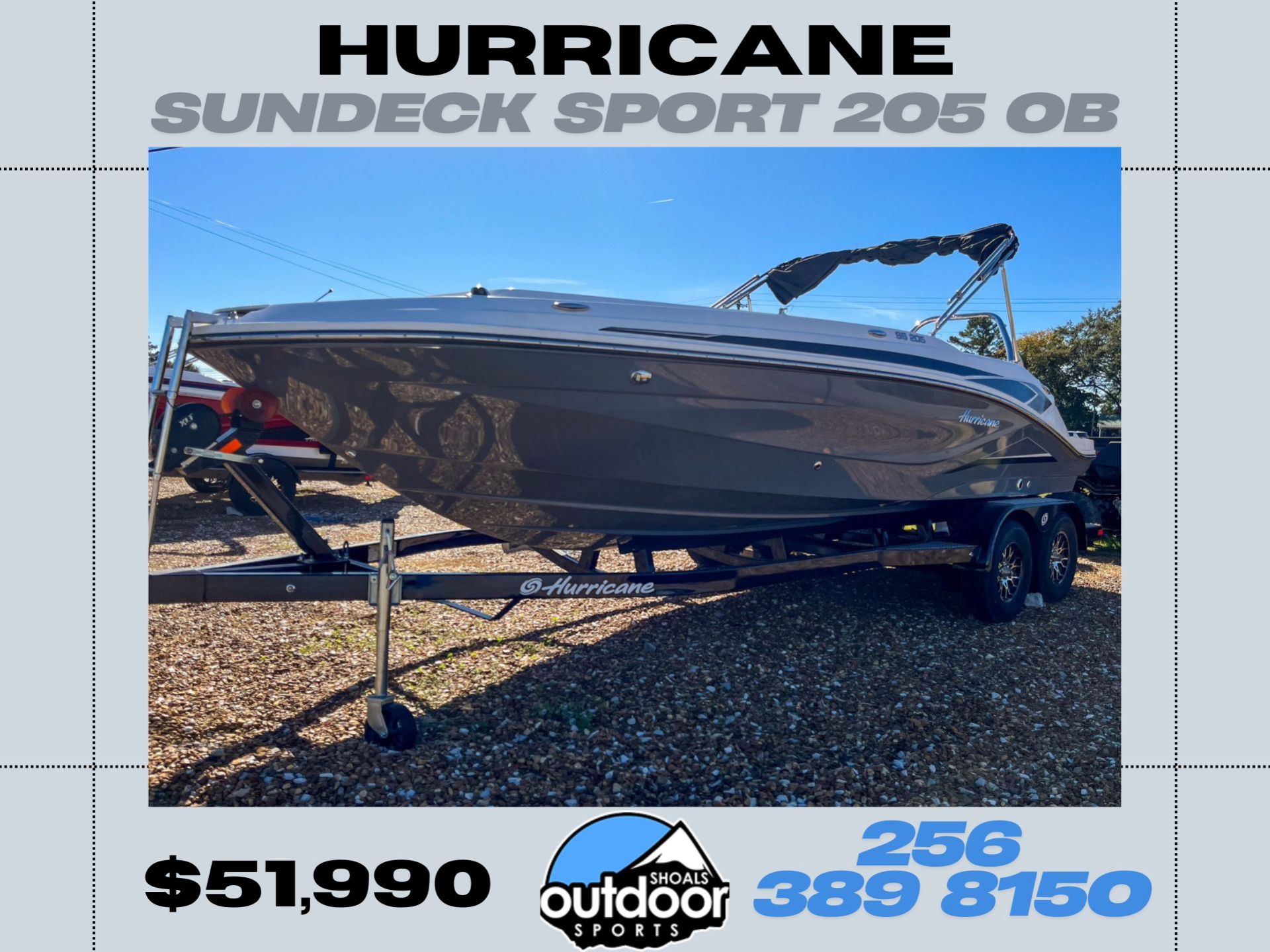 New 2024 Hurricane SunDeck Sport 205 OB, Ooltewah TN | Specs
