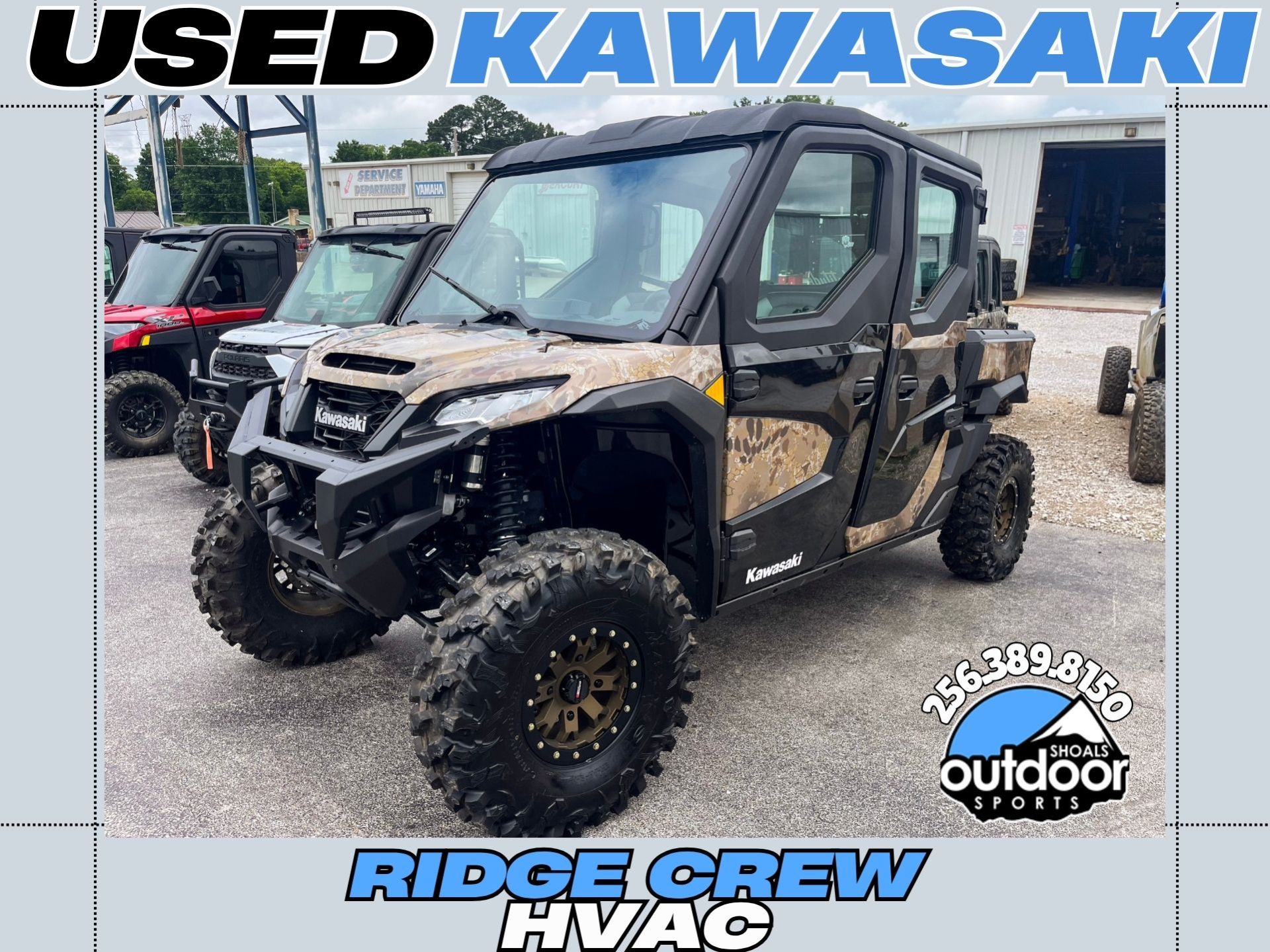 Used 2025 Kawasaki RIDGE® CREW HVAC Camo, Tuscumbia AL | Specs