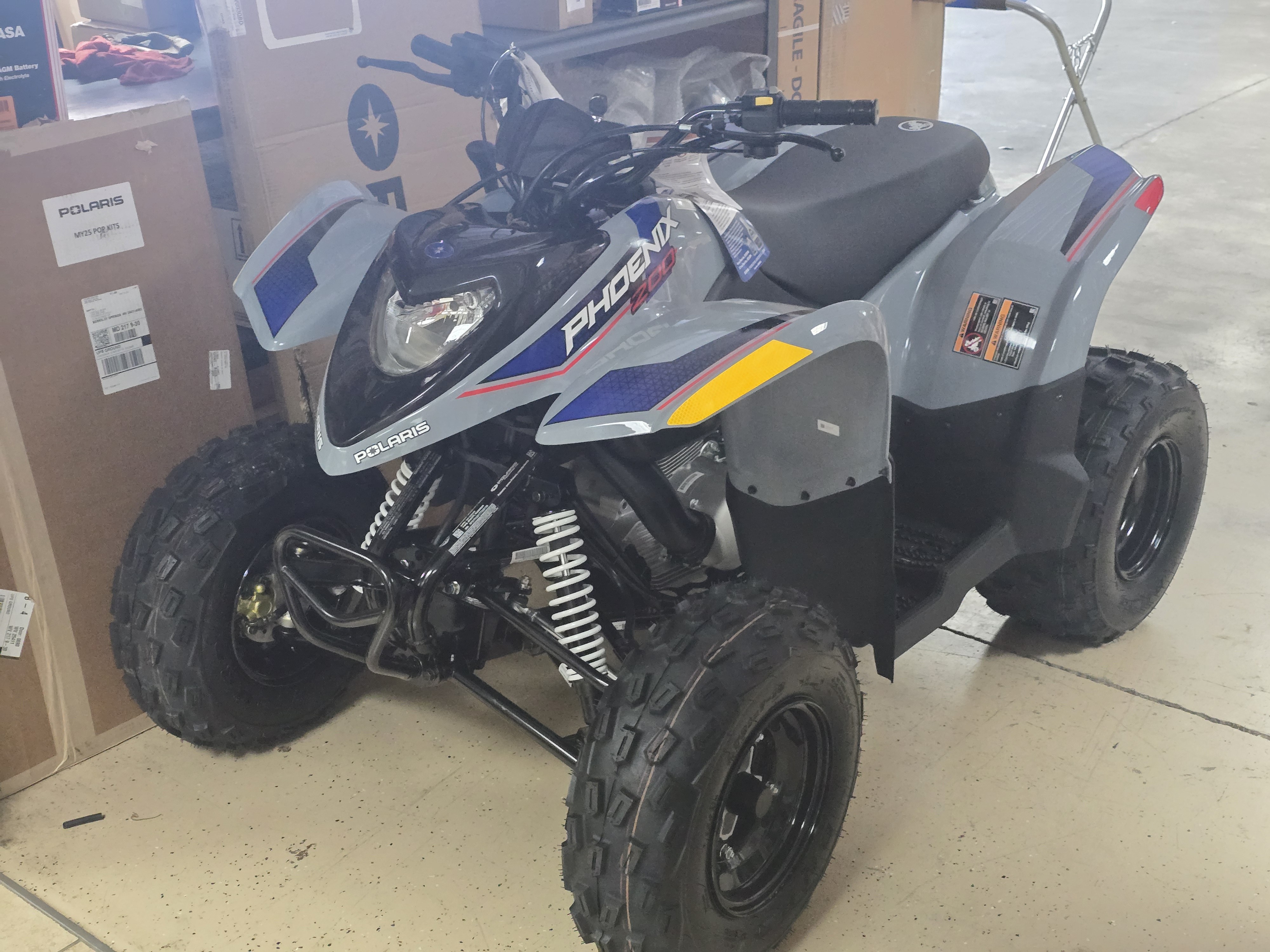 New 2026 Polaris Phoenix 200 Storm Gray | ATVs in Berkeley Springs WV