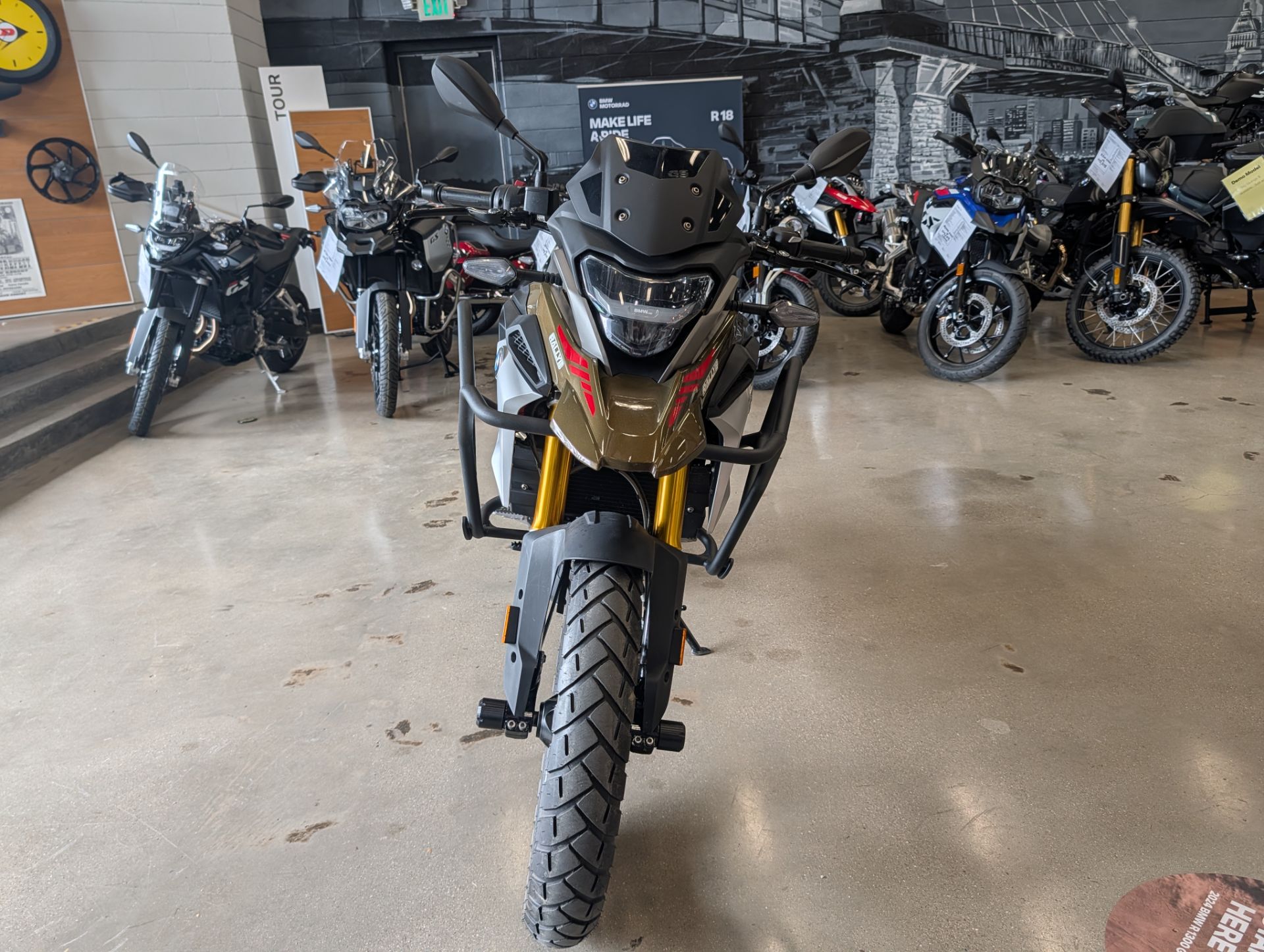 Used 2023 BMW G 310 GS Rally Style - Kalamata Dark Gold Metallic Used 2023 BMW G 310 GS Rally Style - Kalamata Dark Gold Metallic