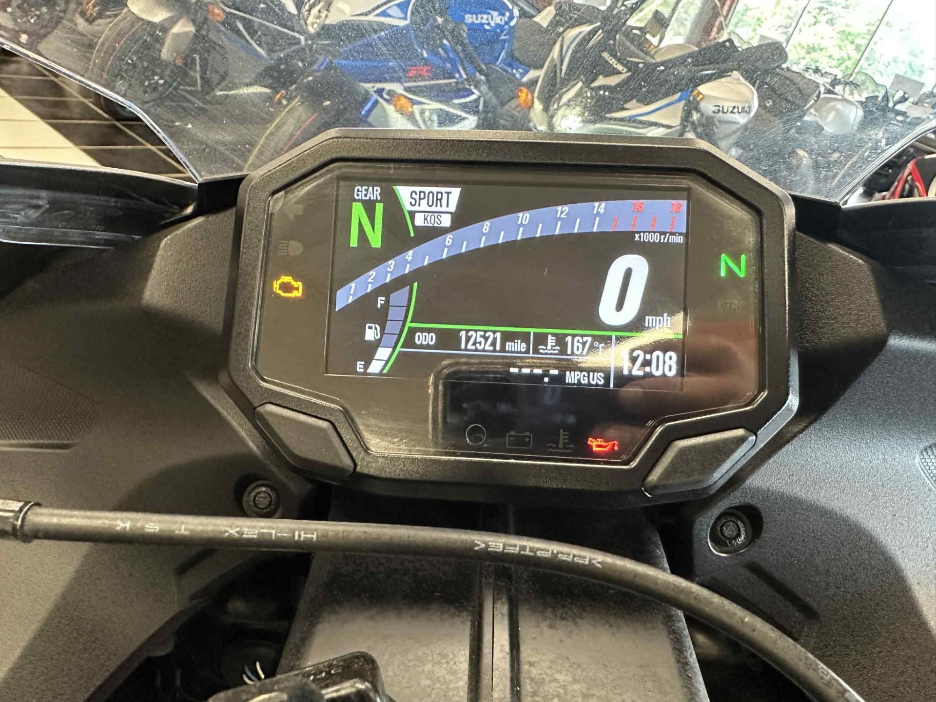 Used 2024 Kawasaki Ninja ZX-6R Pearl Robotic White / Metallic