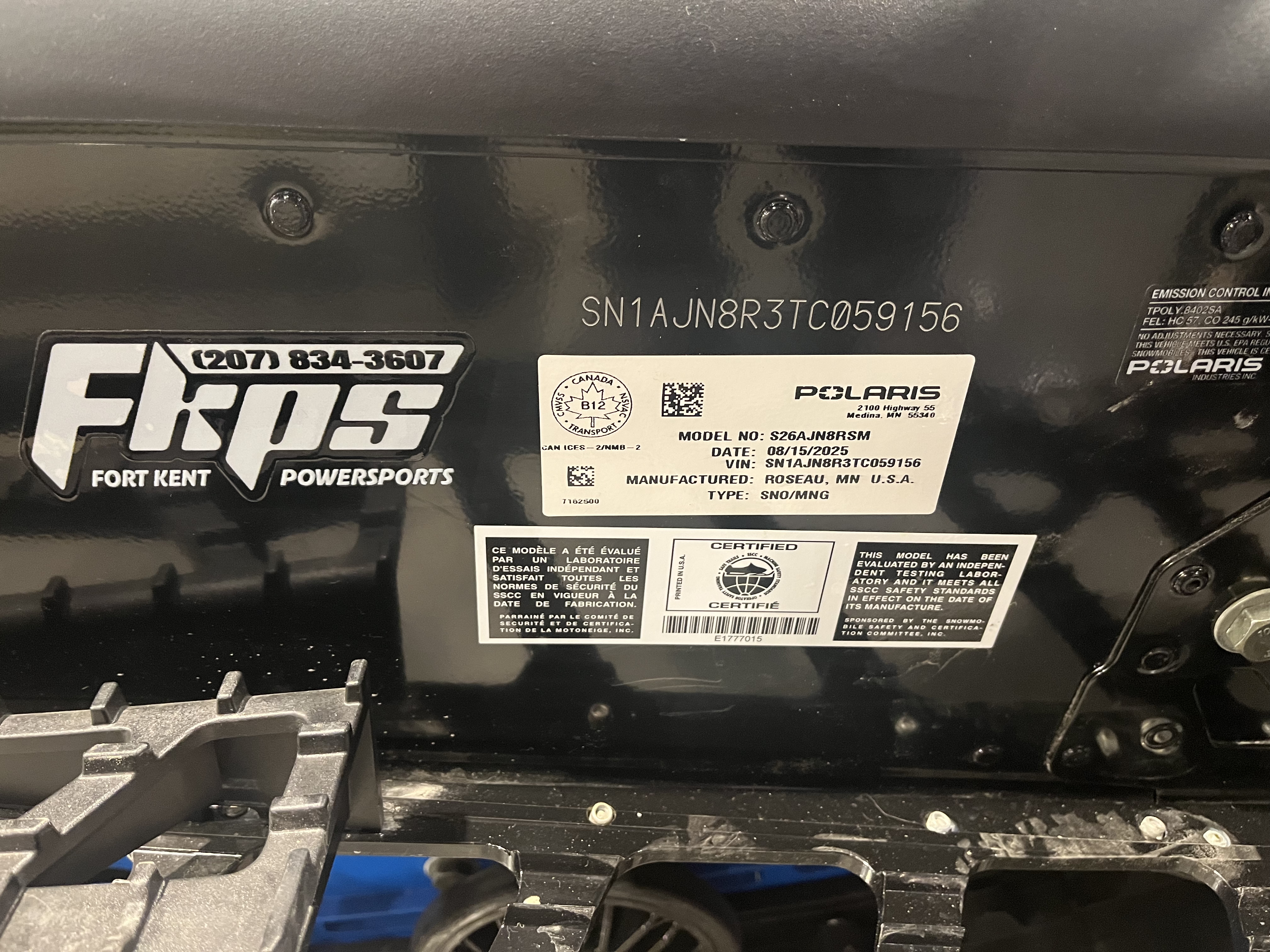 2026 Polaris 850 TITAN Adventure Ultimate 155 1.5 ES in Fort Kent, Maine - Photo 12