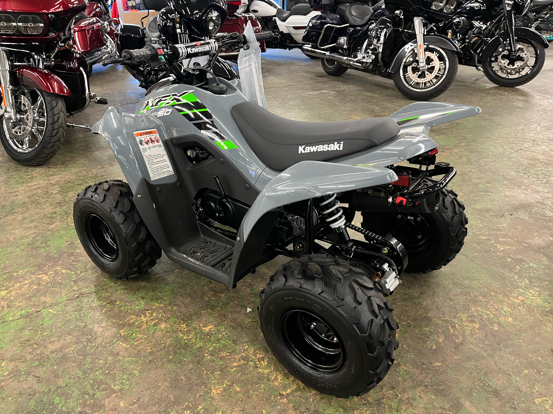 New 2025 Kawasaki KFX®50 | ATVs in Tyrone PA | 1420 Battle Gray